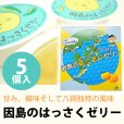 画像1: 【のし・包装・手さげ袋がご不用の方はこちら】<br>因島のはっさくゼリー5個入り フルーツゼリー (1)