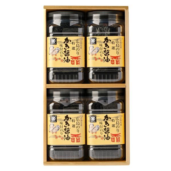 特選かき醤油味付のり 4本入り［箱入り］（特かき-20K）