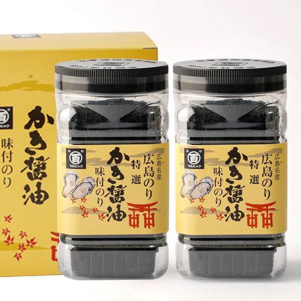 特選かき醤油味付のり 2本入り［箱入り］（特かき-10K）